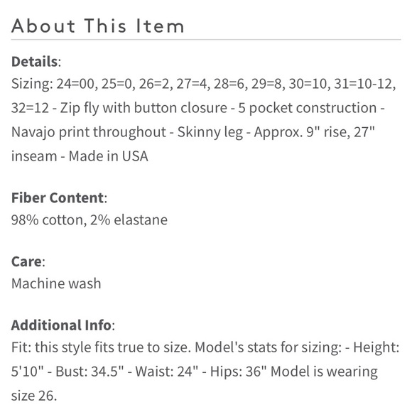 CURRENT/ELLIOTT | Army Green Navajo Skinny Jeans - Picture 7 of 7